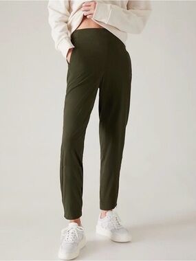 Athleta Brooklyn Heights High rise Jogger 2 in Aspen Olive
